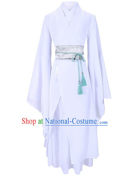 Traditional Japanese Costumes Japan Kimono Cosplay White Yukata Dress for Women