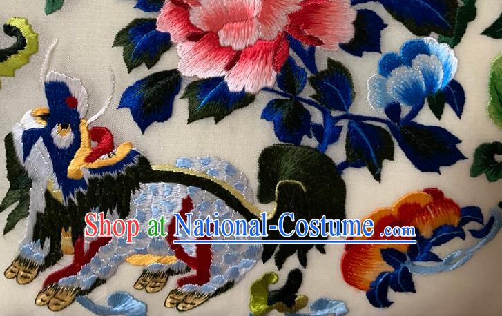 Chinese Embroidered Phoenix Peony Bag Embroidery Silk Craft Handmade Woman Handbag