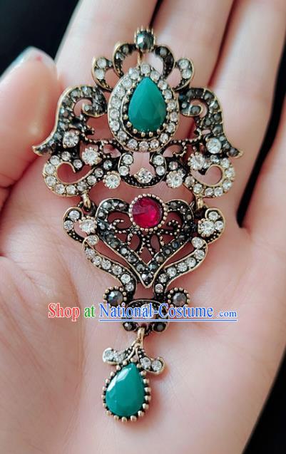 Top Jewelry Accessories Handmade Baroque Breastpin Crystal Brooch