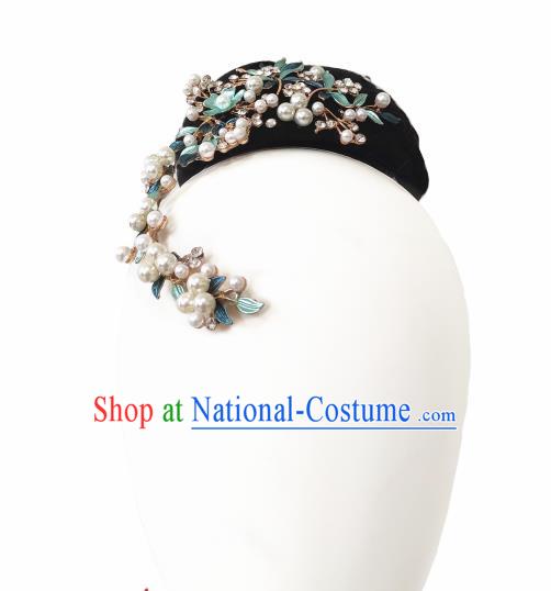 China Traditional Ethnic Peacock Dance Wig Chignon Dai Nationality Folk Dance Hair Accessories