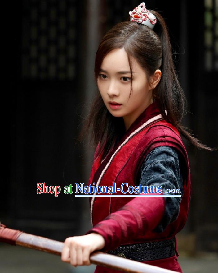 Chinese Drama The Imperial Coroner Leng Yue Clothing Ancient Swordswoman Garment Costumes Traditional Female Knight Hanfu Apparels