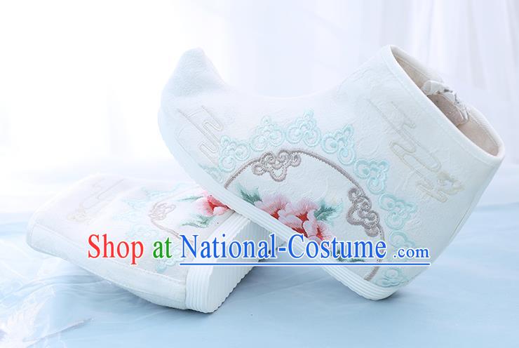 China Embroidered Short Boots National Cloth Shoes Traditional Hanfu Boots