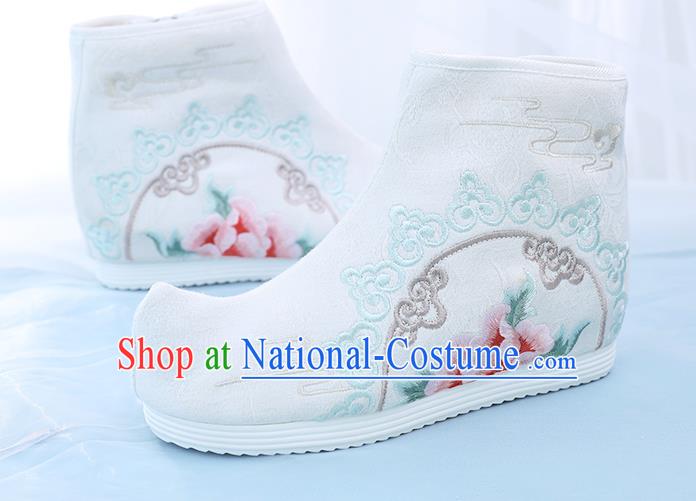 China Embroidered Short Boots National Cloth Shoes Traditional Hanfu Boots