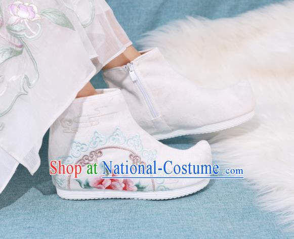 China Embroidered Short Boots National Cloth Shoes Traditional Hanfu Boots