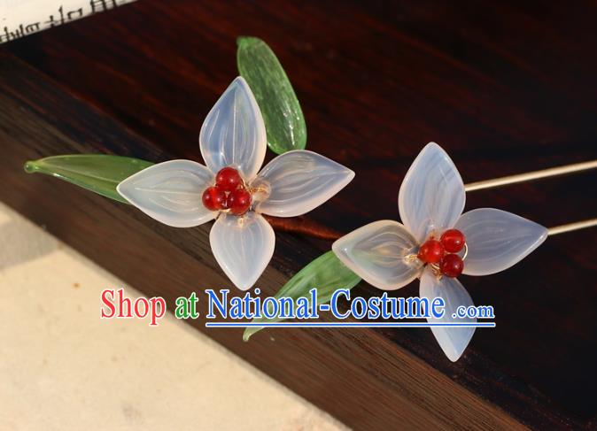 China Classical Litchi Flower Hairpin Traditional Hair Accessories Hanfu Hair Stick