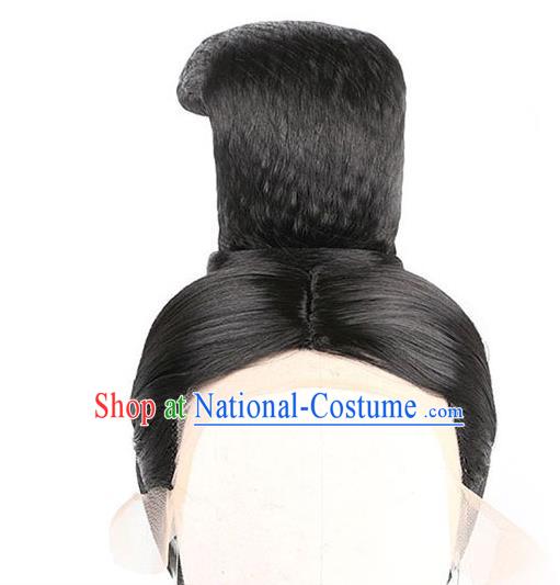 Handmade Chinese Ancient Palace Lady Wig Sheath Traditional Tang Dynasty Empress Helan Mingyu Wigs Chignon