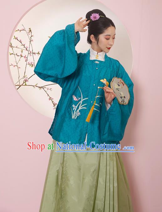 China Ancient Court Woman Hanfu Dress Traditional Ming Dynasty Noble Countess Clothing Complete Set