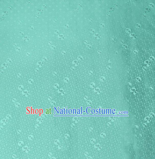 China Traditional Brocade Drapery Classical Cheongsam Green Silk Fabric