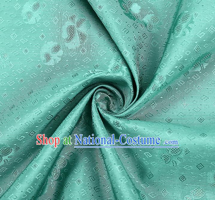 China Traditional Brocade Drapery Classical Cheongsam Green Silk Fabric