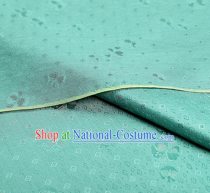 China Traditional Brocade Drapery Classical Cheongsam Green Silk Fabric