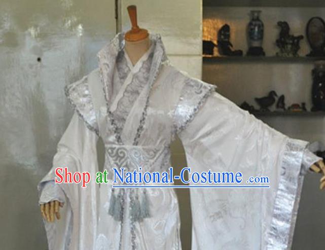 Chinese Qin Dynasty Swordsman Garment Costumes Ancient Prince Hanfu Clothing Drama Cosplay Noble Childe Apparels