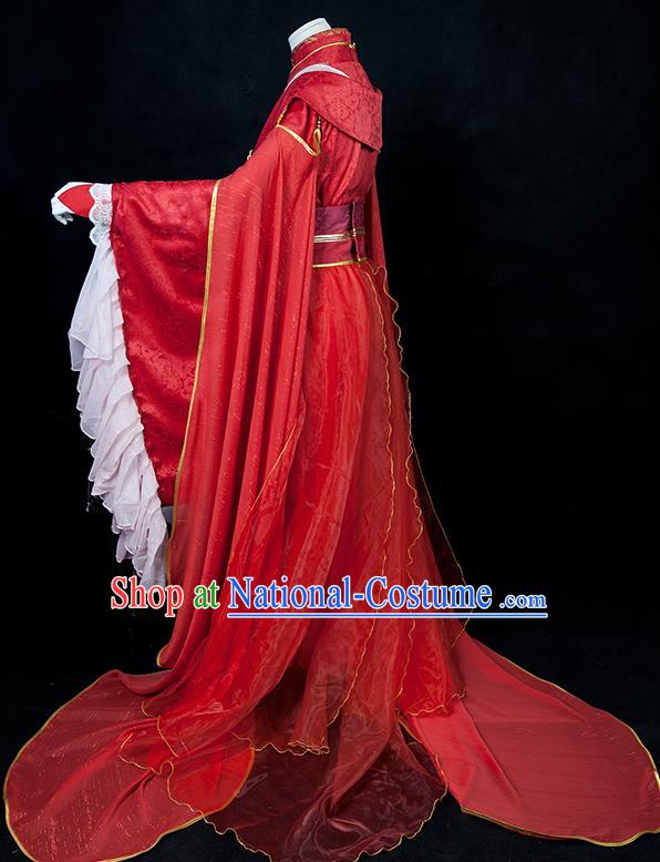 Chinese Cosplay Crown Prince Xie Lian Wedding Clothing Traditional Heaven Official Blessing Apparels Ancient Swordsman Garment Costumes