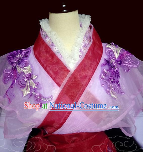 China Traditional Tang Dynasty Young Lady Hanfu Dress Cosplay Drama Ya Mei Clothing Ancient Rich Woman Garments