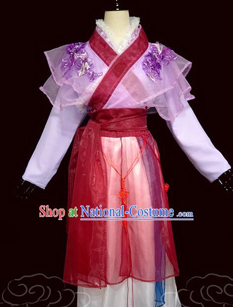 China Traditional Tang Dynasty Young Lady Hanfu Dress Cosplay Drama Ya Mei Clothing Ancient Rich Woman Garments