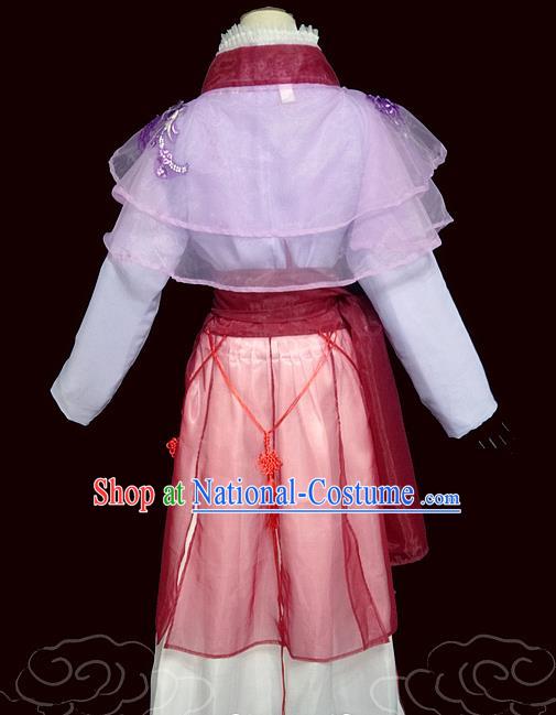 China Traditional Tang Dynasty Young Lady Hanfu Dress Cosplay Drama Ya Mei Clothing Ancient Rich Woman Garments