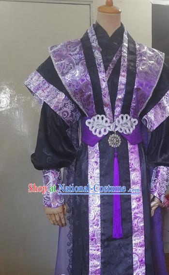 Chinese Ancient Prince Hanfu Clothing Drama Cosplay Swordsman Apparels Qin Dynasty Knight Garment Costumes