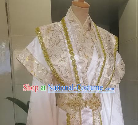 Chinese Tang Dynasty Nobility Childe Garment Costumes Ancient Prince Hanfu Clothing Drama Cosplay Swordsman Apparels