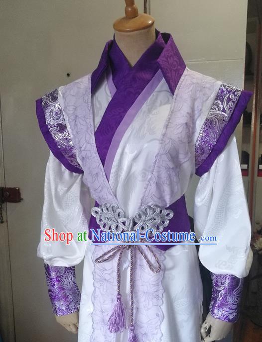 Chinese Ancient Swordsman Hanfu Clothing Drama Cosplay Prince Apparels Qin Dynasty Young Knight Garment Costumes