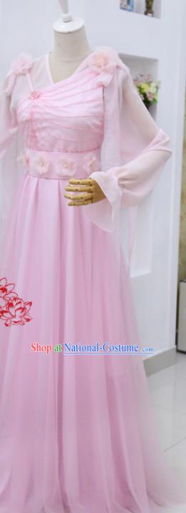 China Ancient Noble Woman Pink Hanfu Dress Cosplay Princess Consort Garments Traditional Drama Lust for Gold Lin Ruojing Clothing