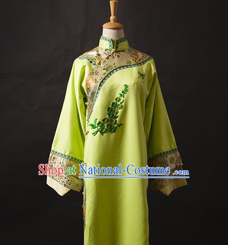 China Ancient Machu Princess Green Qipao Dress Cosplay Qing Dynasty Imperial Consort Garments Traditional Drama Empresses in the Palace Clothing