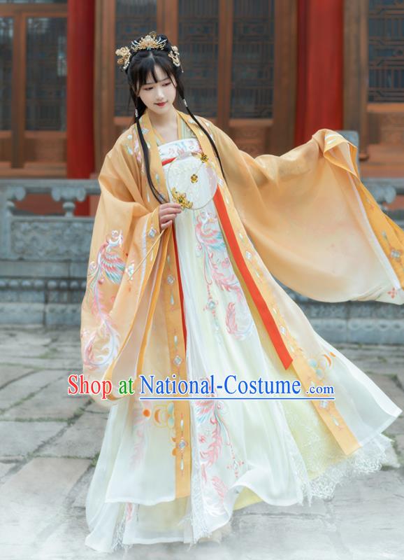 China Traditional Royal Princess Historical Garments Tang Dynasty Court Beauty Clothing Ancient Palace Infanta Hanfu Dress for Women