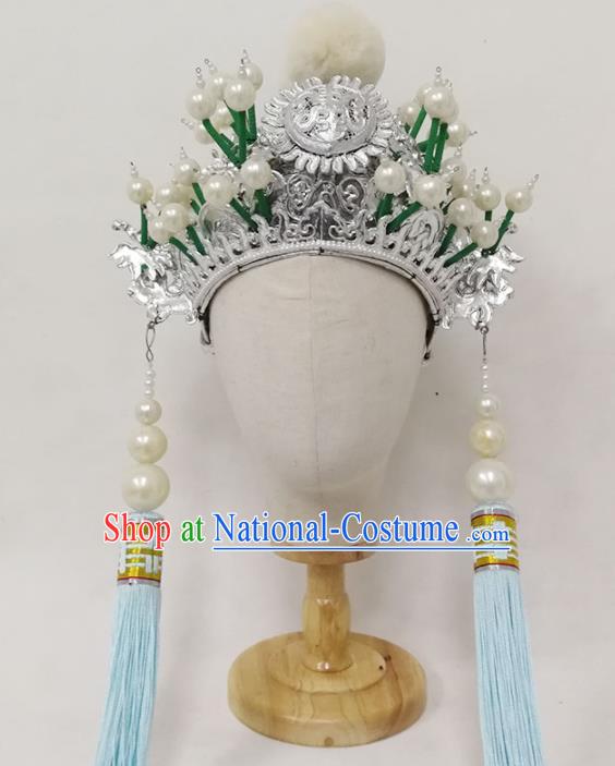 Chinese Yue Opera Eunuch Headdress Opera Racoon for a Prince Guo Huai Hat Traditional Beijing Opera Xiaosheng Hair Accessories