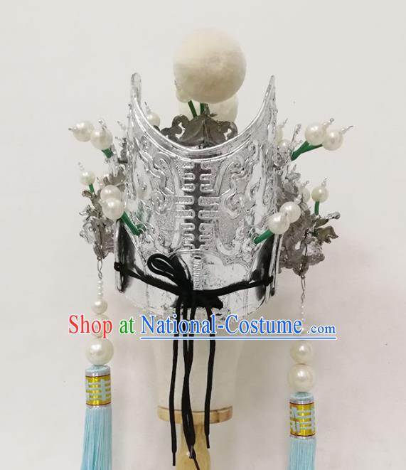 Chinese Yue Opera Eunuch Headdress Opera Racoon for a Prince Guo Huai Hat Traditional Beijing Opera Xiaosheng Hair Accessories