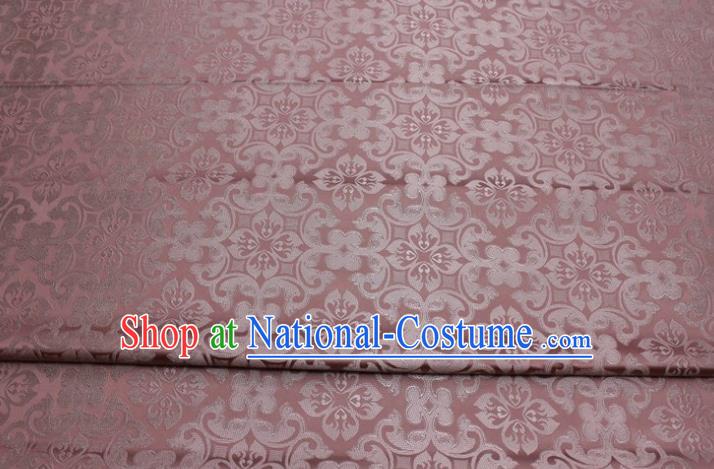 China Tapestry Material Traditional Tang Suit Silk Fabric Cheongsam Jacquard Dark Pink Brocade Classical Plum Pattern Satin Damask