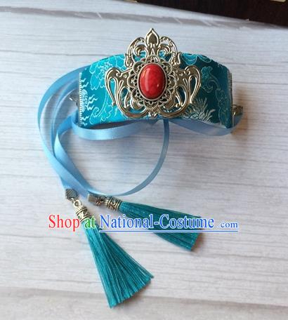 Chinese Traditional Ming Dynasty Young Knight Hair Accessories Ancient Swordsman Hairdo Crown Chivalrous Expert Headpiece