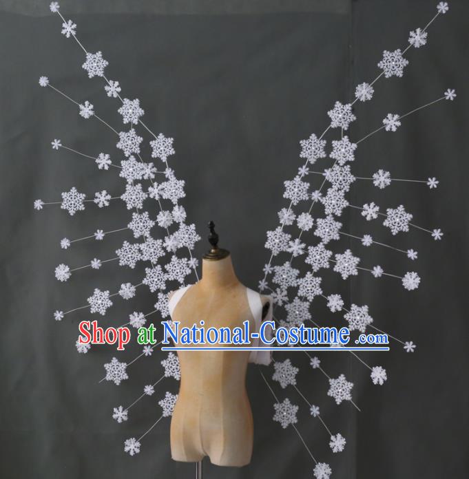 Custom Miami Stage Show Wings Christmas Performance Props Catwalks Snowflakes Wings Cosplay Giant Accessories