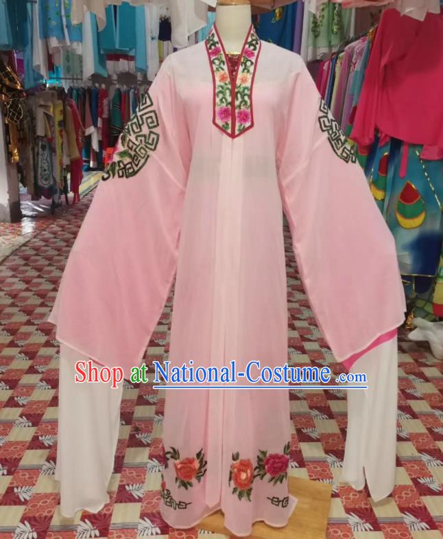 China Traditional Opera Childe Clothing Shaoxing Opera Scholar Garment Costumes Beijing Opera Young Male Pink Robe Uniforms