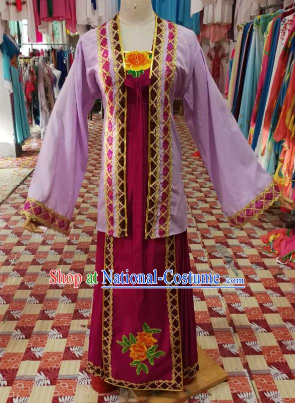 China Ancient Country Woman Garment Costumes Shaoxing Opera Female Matchmaker Dress Outfits Traditional Peking Opera Laodan Clothing