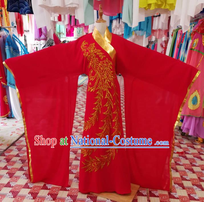 China Traditional Peking Opera Actress Clothing Ancient Young Woman Garment Costumes Shaoxing Opera Diva Red Dress Outfits