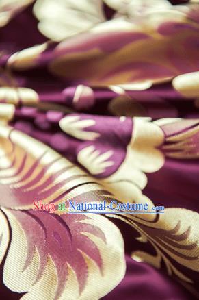 Chinese Traditional Performance Purple Brocade Tibetan Robe Xizang Ethnic Boys Costume Zang Nationality Kid Folk Dance Clothing