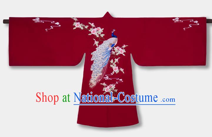 China Ancient Nobility Woman Costumes Ming Dynasty Imperial Concubine Historical Clothing Traditional Wedding Embroidered Hanfu Dress Garments