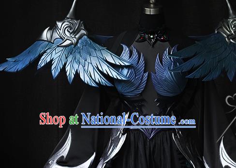 Top Final Fantasy Goddess Garment Costume European Princess Clothing Cosplay Angel Dress with Wings