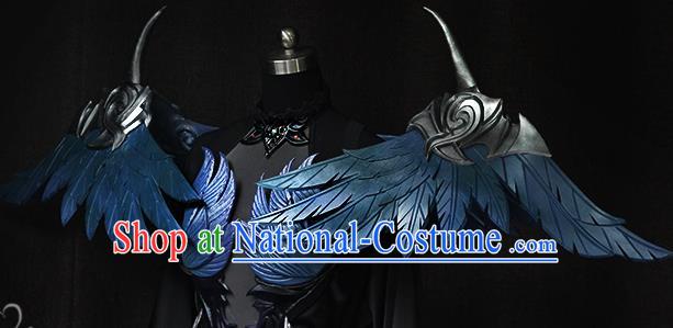 Top Final Fantasy Goddess Garment Costume European Princess Clothing Cosplay Angel Dress with Wings