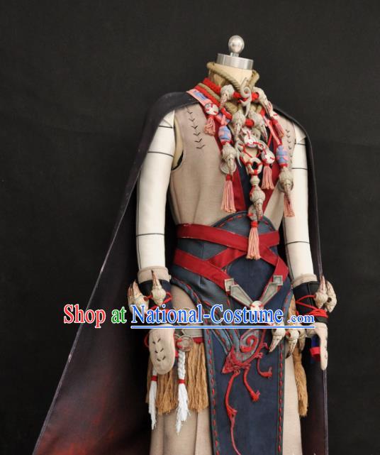 Chinese Traditional Cosplay Young Knight Clothing Swords of Legends Warrior Wu Zhao Garment Costumes Ancient Swordsman Uniforms