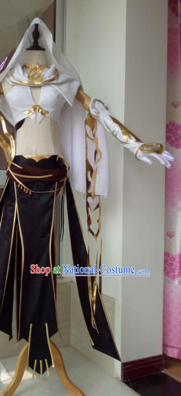 China Ancient Swordswoman Clothing Cosplay Female Knight Dress Outfits Traditional JX Online Garment Costumes