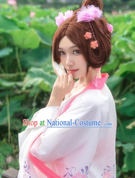 Custom Cosplay Ancient Princess Garment Costumes Cartoon Shi Yi Chang An Li Mingyue Dress Tang Dynasty Palace Lady Clothing