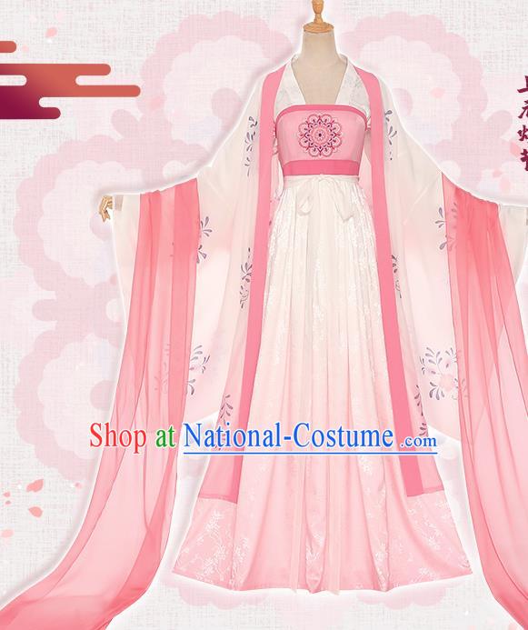 Custom Cosplay Ancient Princess Garment Costumes Cartoon Shi Yi Chang An Li Mingyue Dress Tang Dynasty Palace Lady Clothing