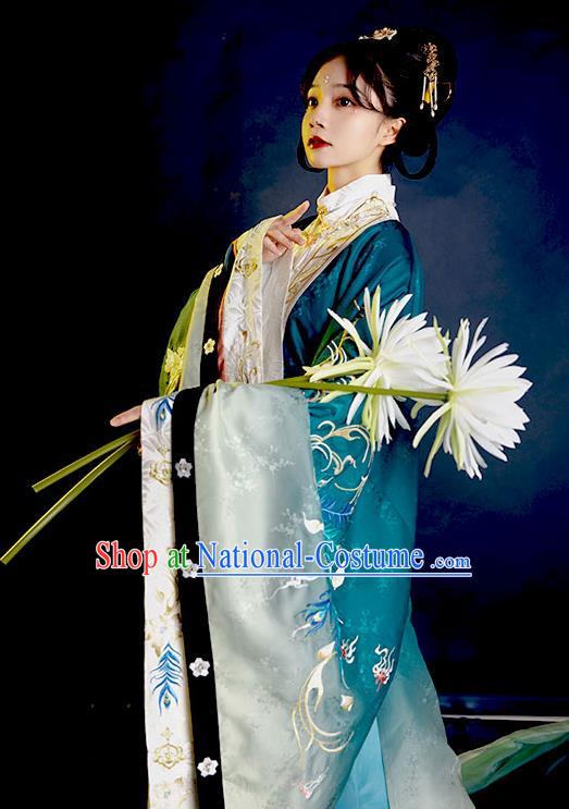 China Traditional Female Historical Clothing Ancient Noble Woman Garment Costumes Ming Dynasty Imperial Consort Hanfu Dress Apparels