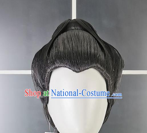 China Traditional Tang Dynasty Court Woman Hair Accessories Cosplay Imperial Consort Wigs Headwear Ancient Palace Beauty Hairpieces