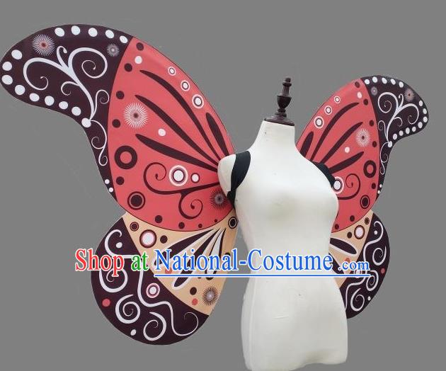 Top Miami Angel Catwalks Props Stage Show Butterfly Wings Brazilian Parade Back Accessories Samba Dance Decorations