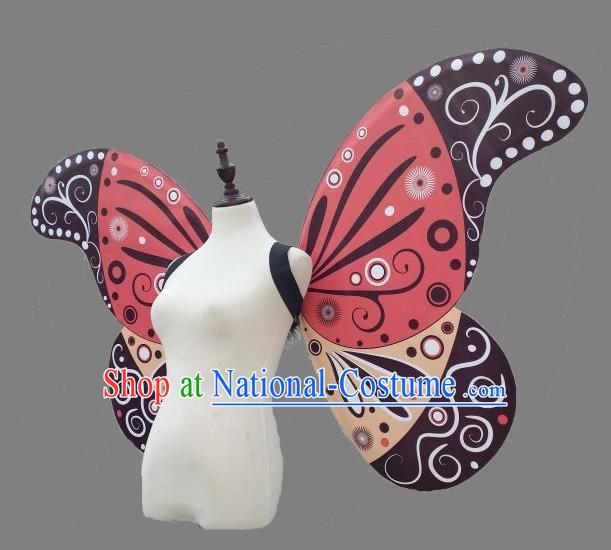 Top Miami Angel Catwalks Props Stage Show Butterfly Wings Brazilian Parade Back Accessories Samba Dance Decorations