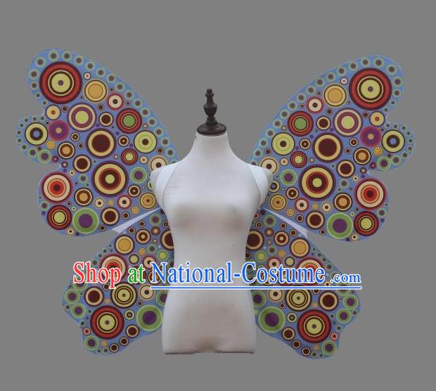 Top Brazilian Parade Back Accessories Samba Dance Decorations Miami Angel Catwalks Props Stage Show Butterfly Wings