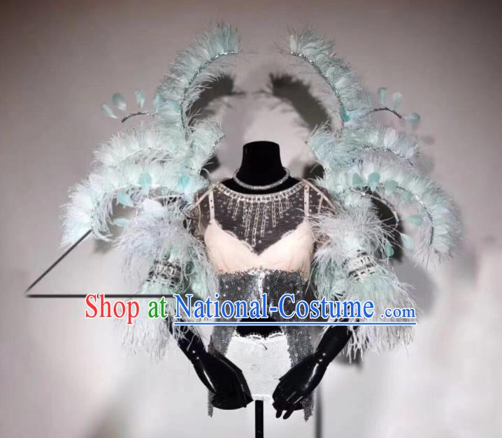 Top Stage Show Butterfly Wings Miami Catwalks Accessories Brazil Parade Back Decorations Opening Dance Props