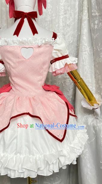 Top Halloween Fancy Ball Magic Lady Garment Costume Cartoon Young Beauty Clothing Cosplay Maidservant Pink Short Dress