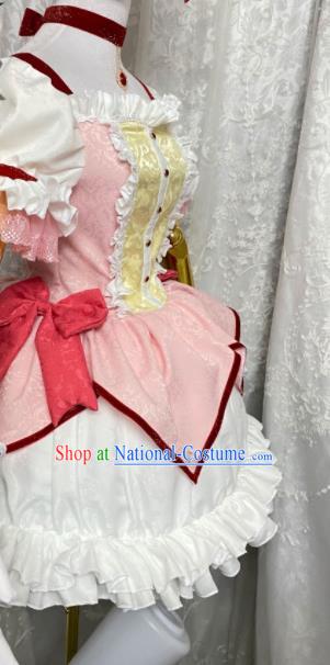 Top Halloween Fancy Ball Magic Lady Garment Costume Cartoon Young Beauty Clothing Cosplay Maidservant Pink Short Dress