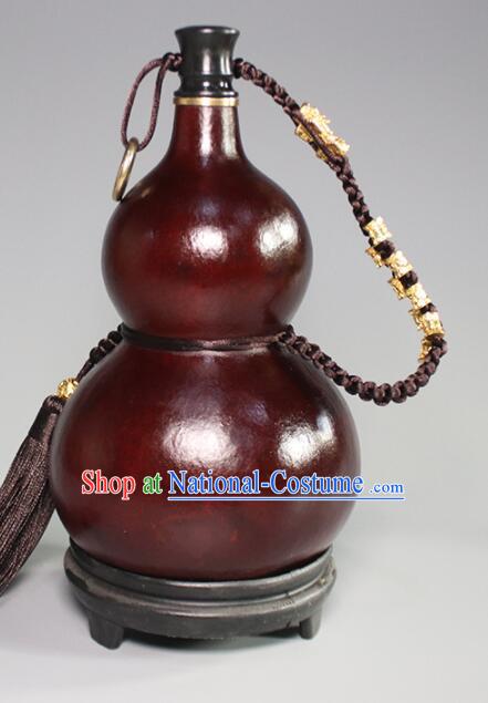 Chinese Eight Diagrams Bottle Handmade Feng Shui Gourd Bottle Lucky Wine Flagon